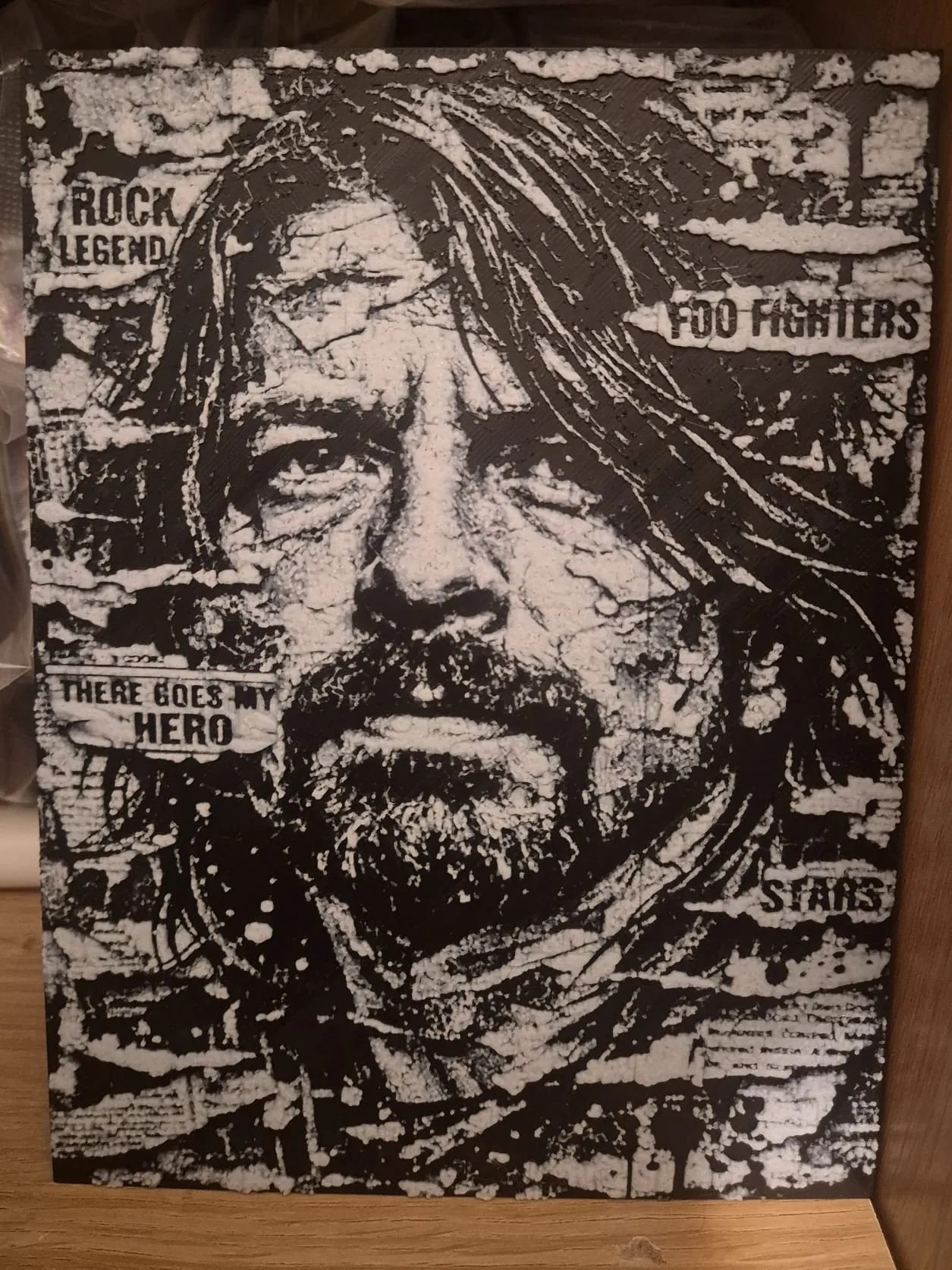 Dave Grohl newspaper hueforge