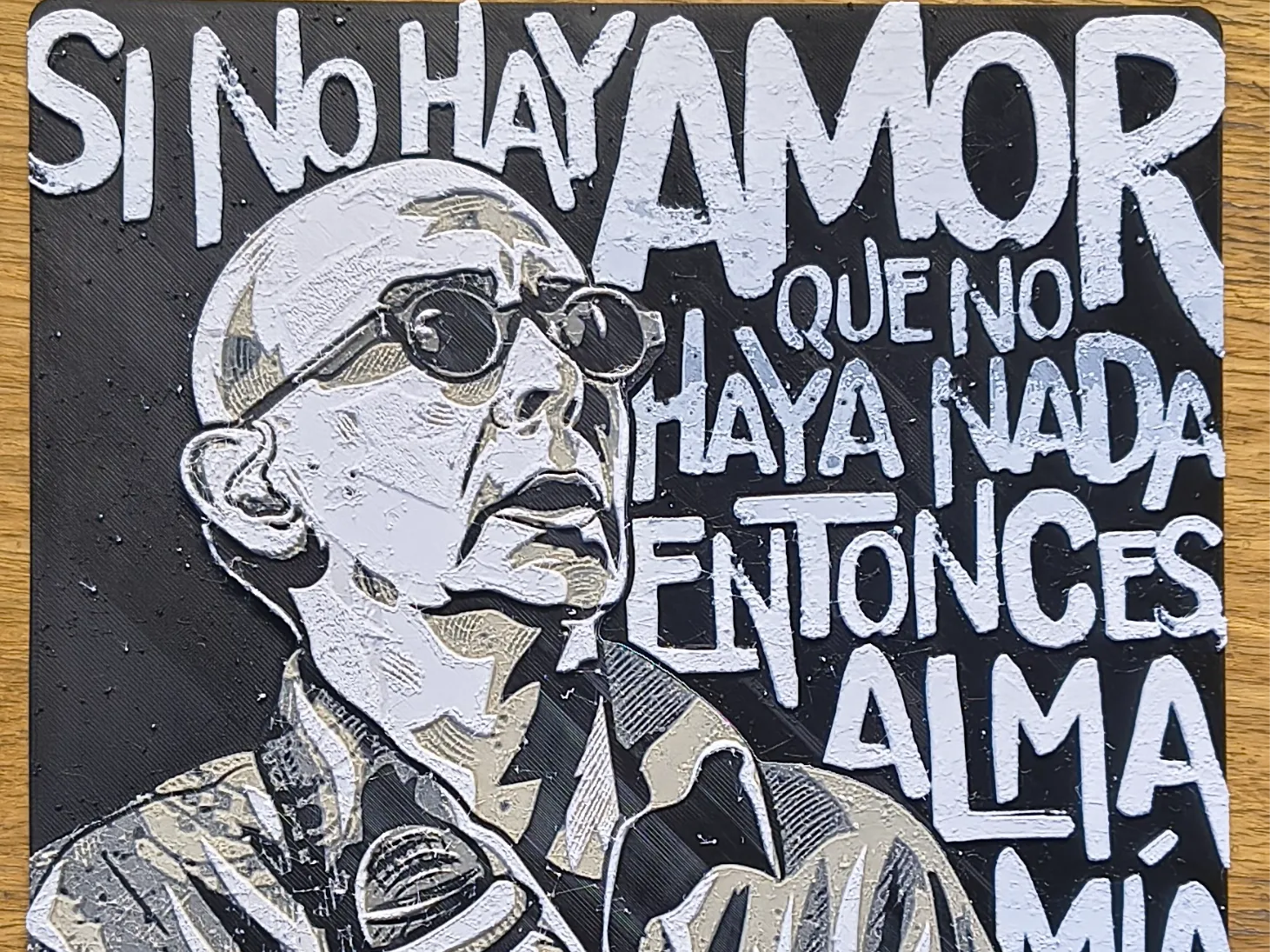Cuadro Indio Solari estilo hueforge/ ams o sin ams
