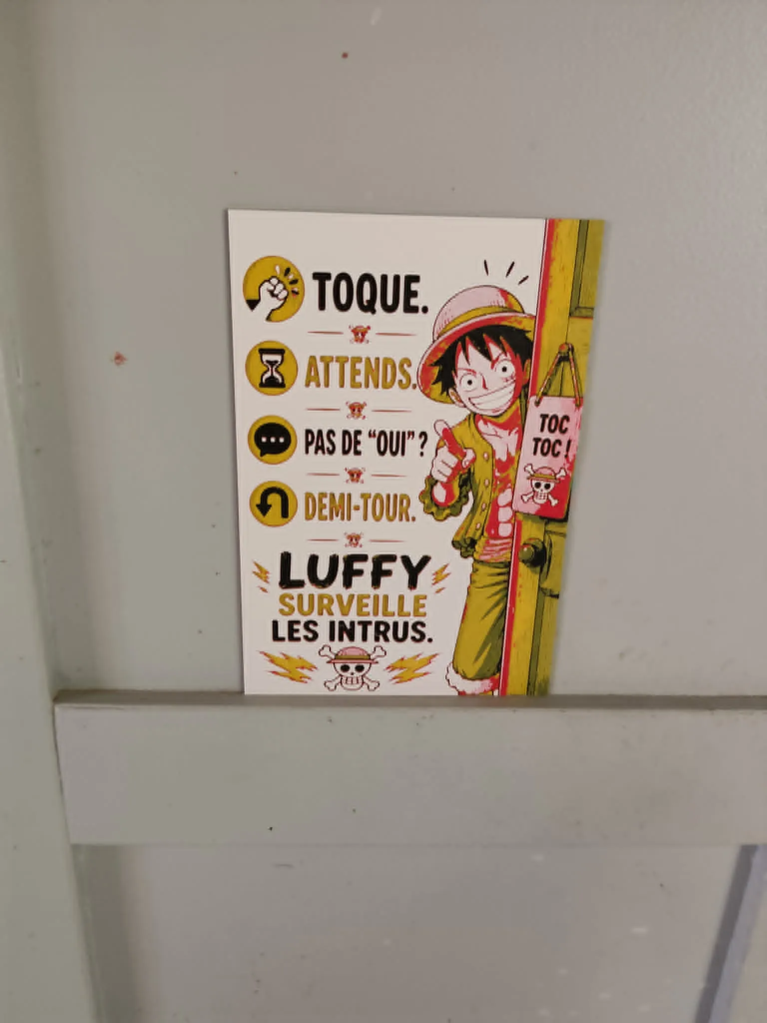 luffy porte pancarte hueforge ams non obligatoire