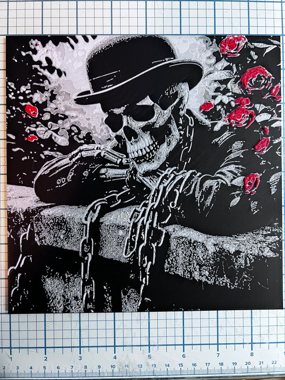 skull rose hueforge