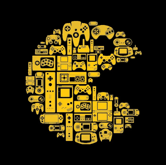 Pacman Retro Art / Video Game / Wall Art / 2d art