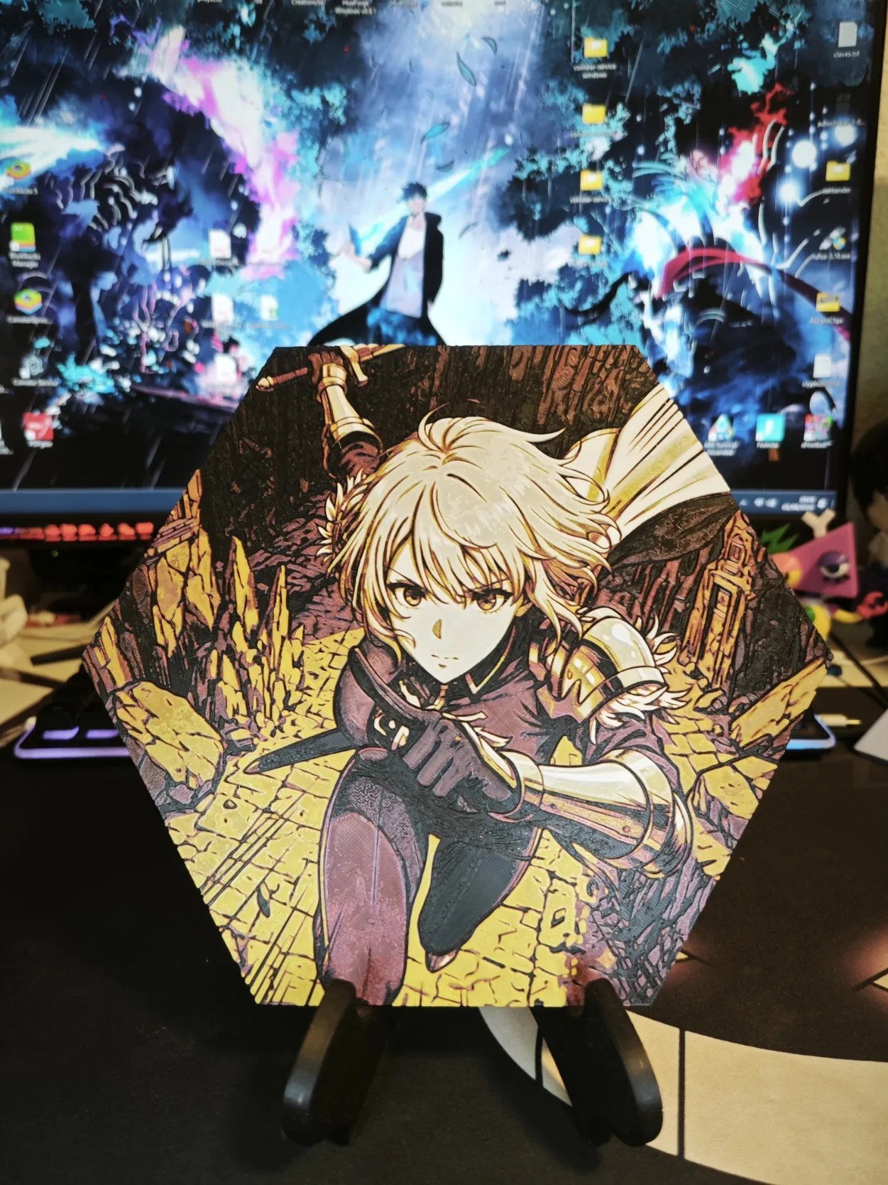Hueforge Cha Hae-In Solo Leveling modo panal