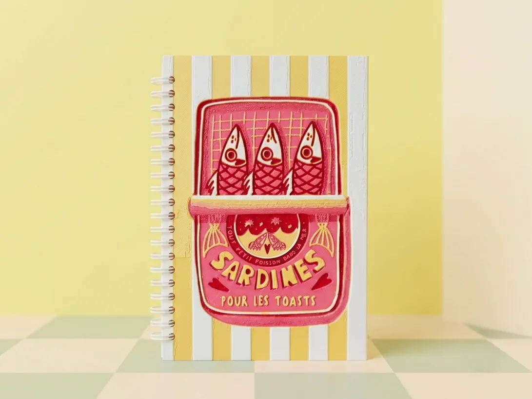 Sardines in can notebook cover