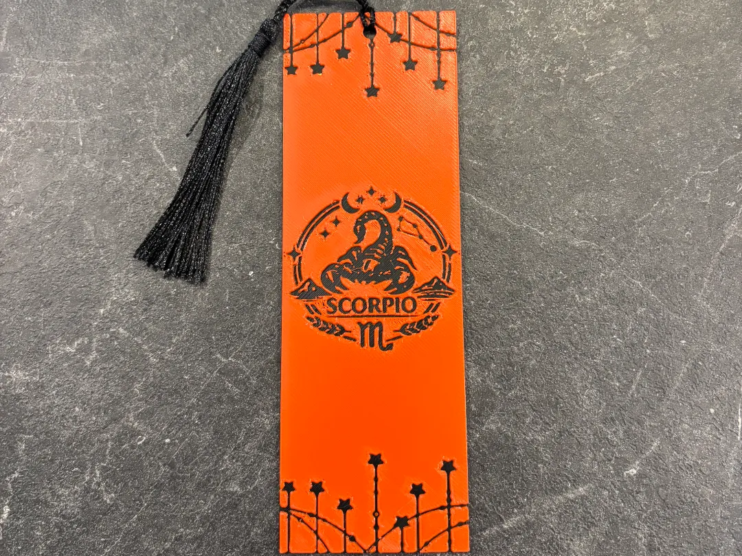 Scorpio Zodiac Sign Bookmark Hueforge