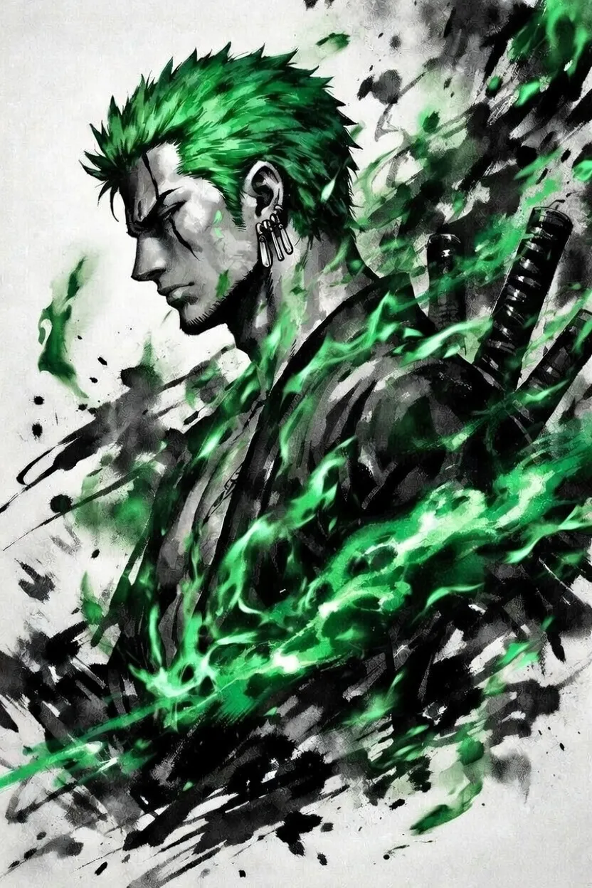 Zoro – One Piece | Arte de pared 3D Hueforge