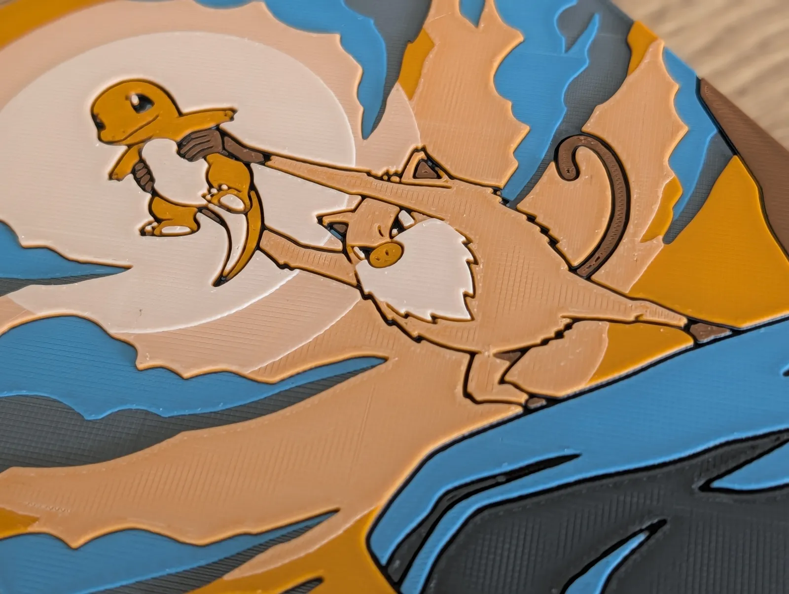 Mankey & Charmander Hueforge & Frame