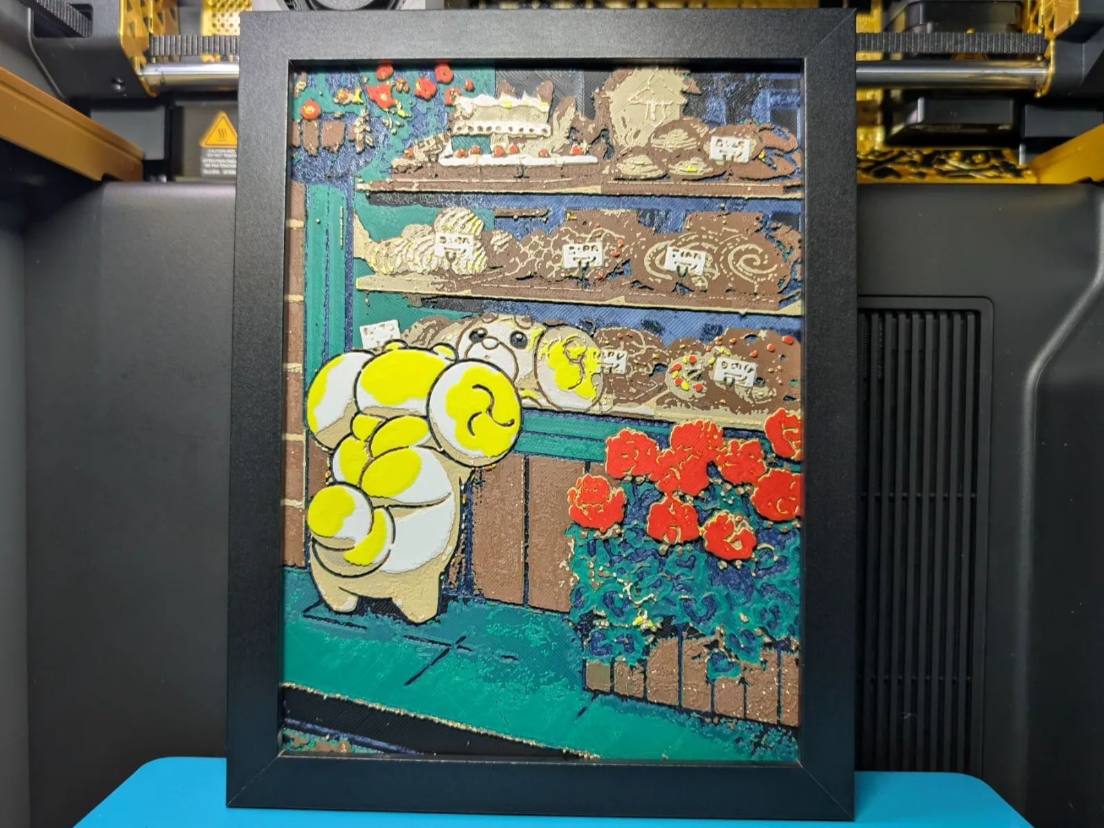 Fidough Bakery 6x8 Pokemon Hueforge 3D Multicolor