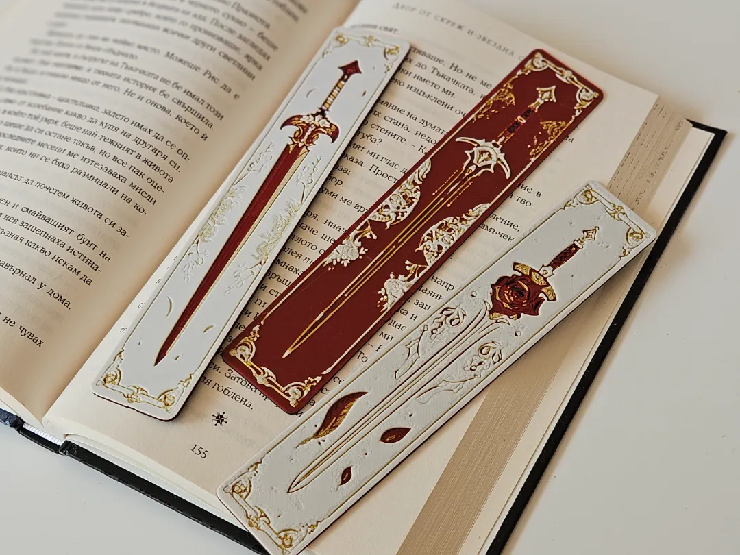 "Blade & Blossom" - Bookmarks Set