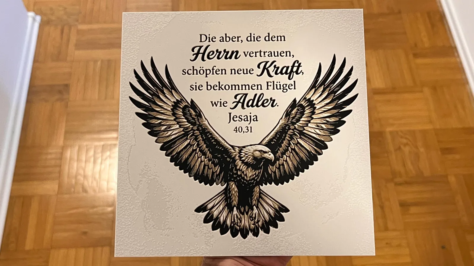 Isaiah 40:31 Bible Verse - HueForge Art (DE & EN)