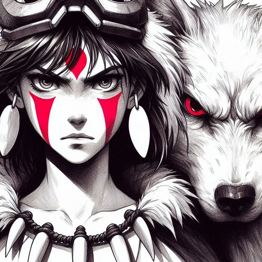 Hueforge Princess Mononoke