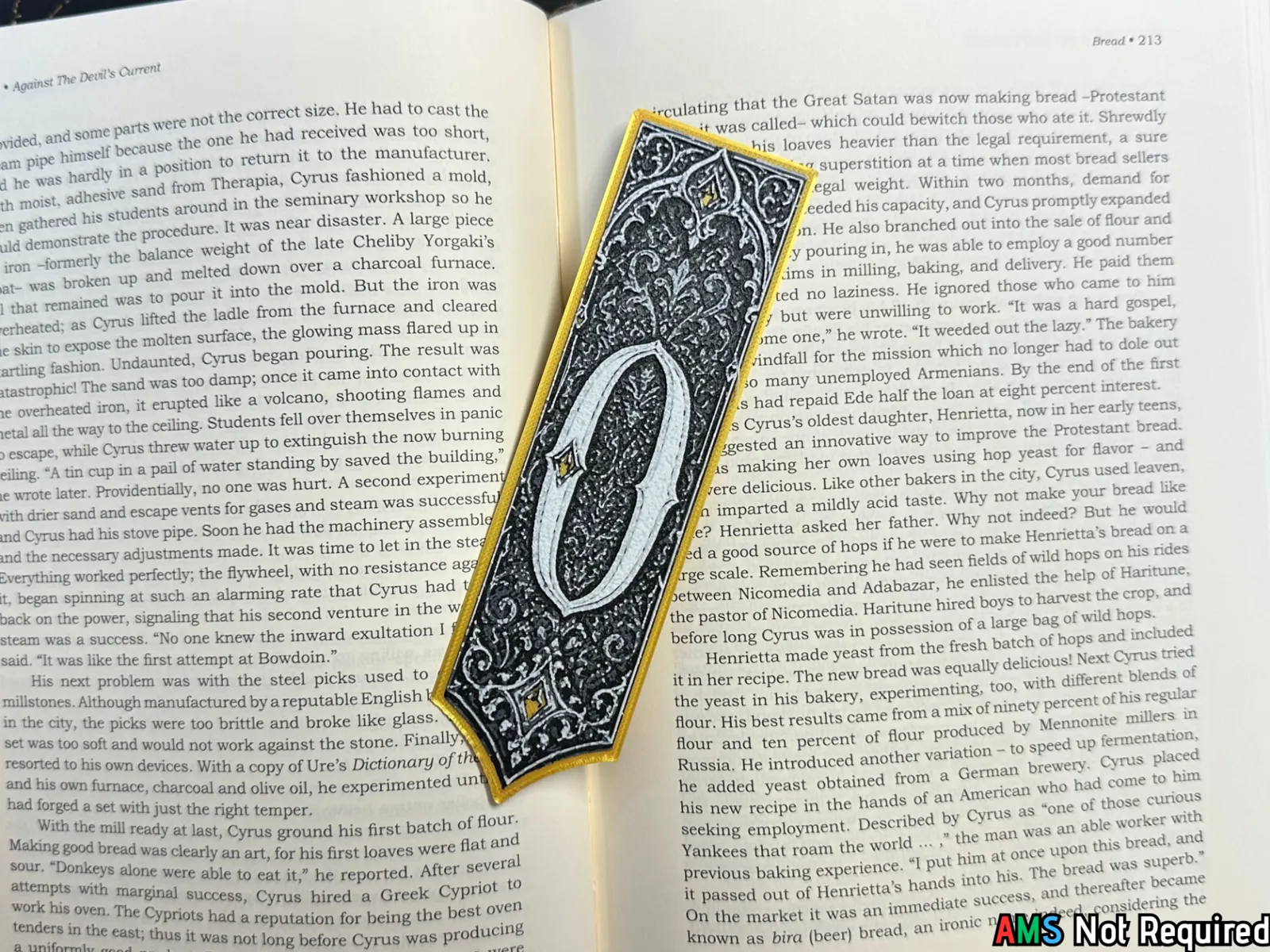 Gothic Letter O Bookmark - HueForge Alphabet
