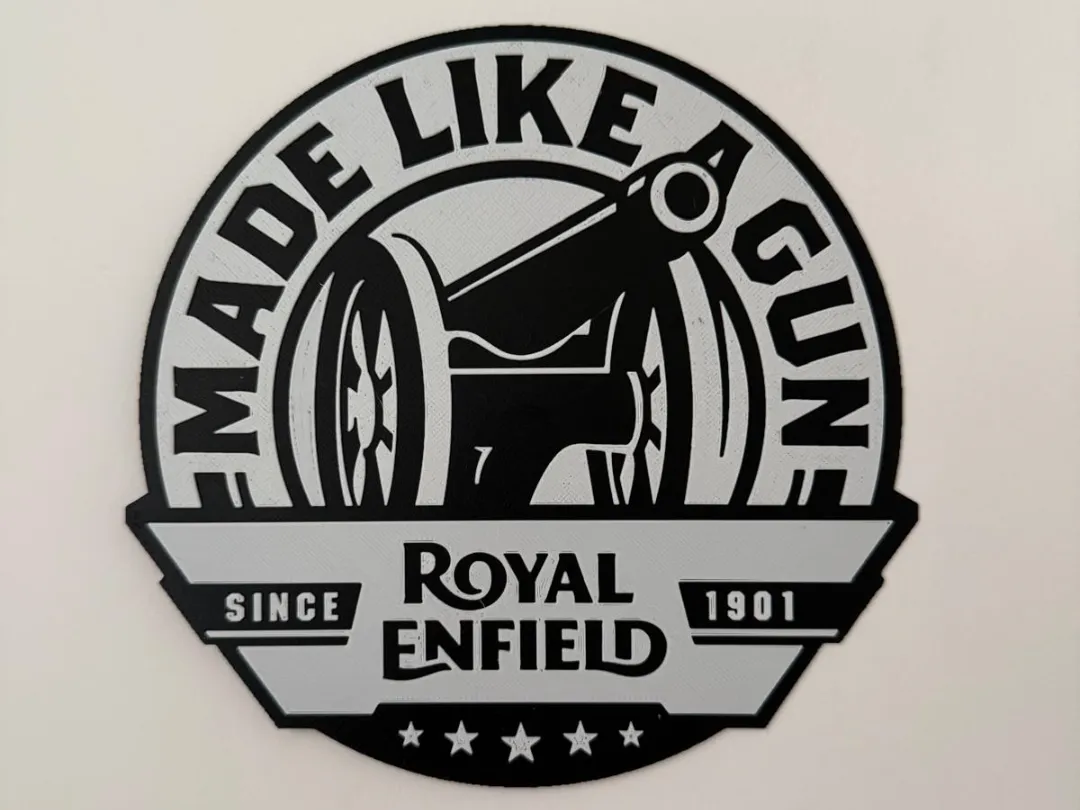 Royal Enfield – Made Like a Gun Hueforge Wall Art