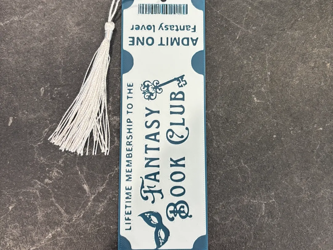 Fantasy Club Bookmark Hueforge