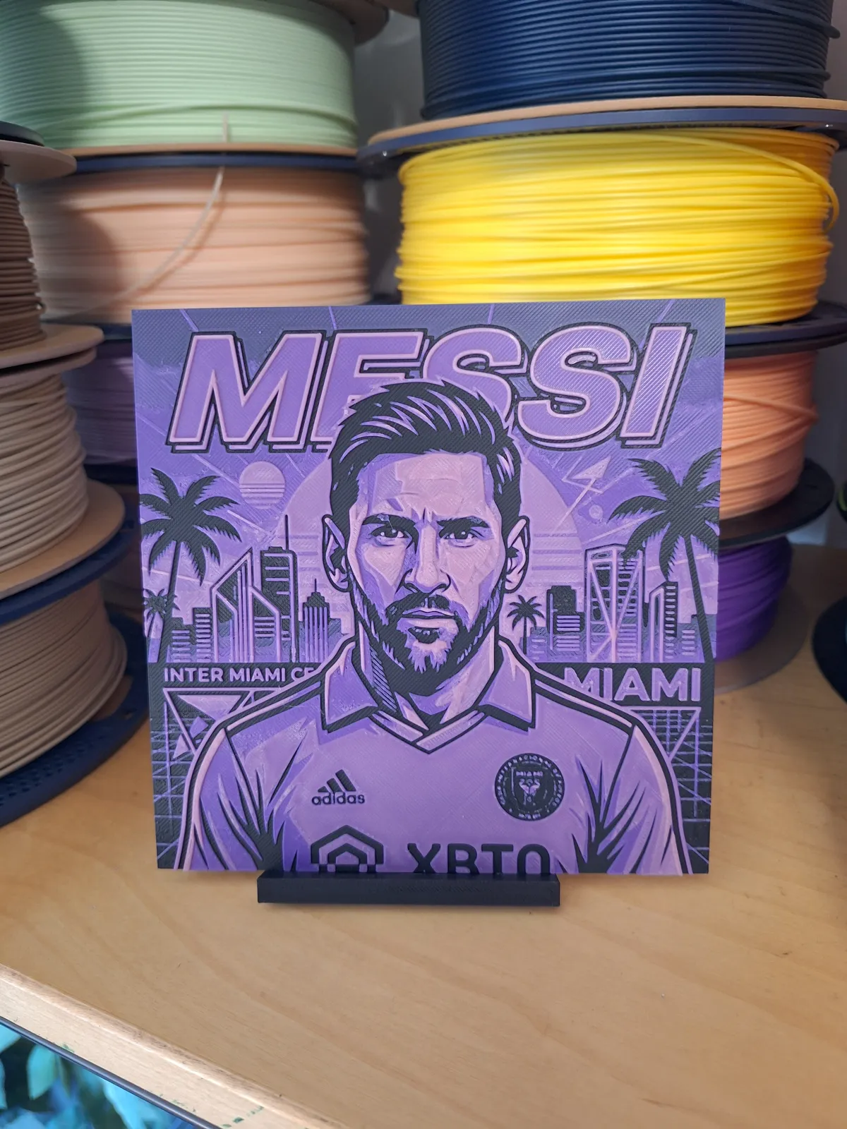 Miami Messi - 3 Colour Wall Art