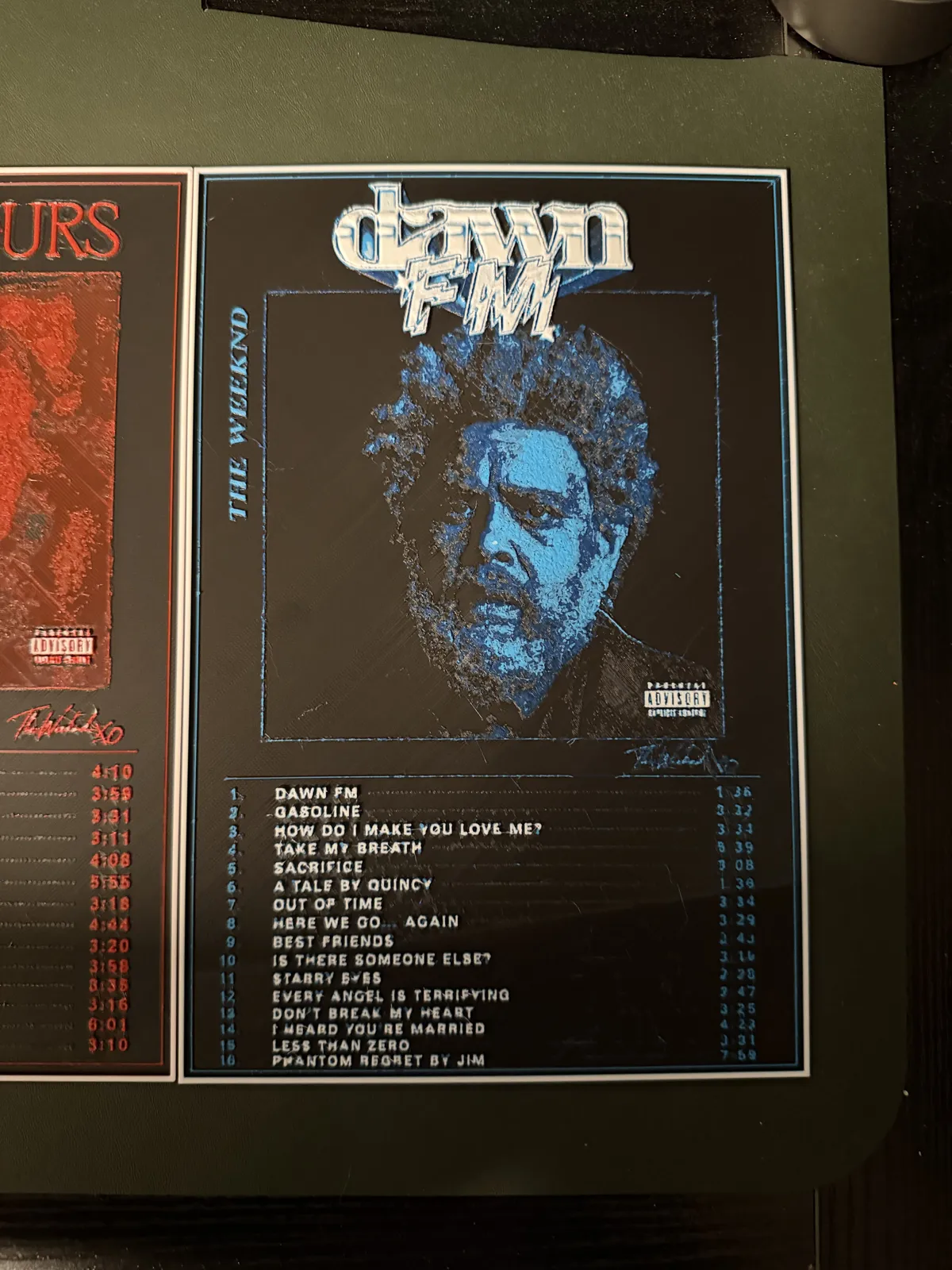 The Weeknd Dawn FM Album Art HueForge Poster