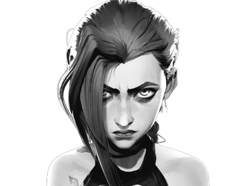 HueForge Jinx Arcane Saison 2 No Background