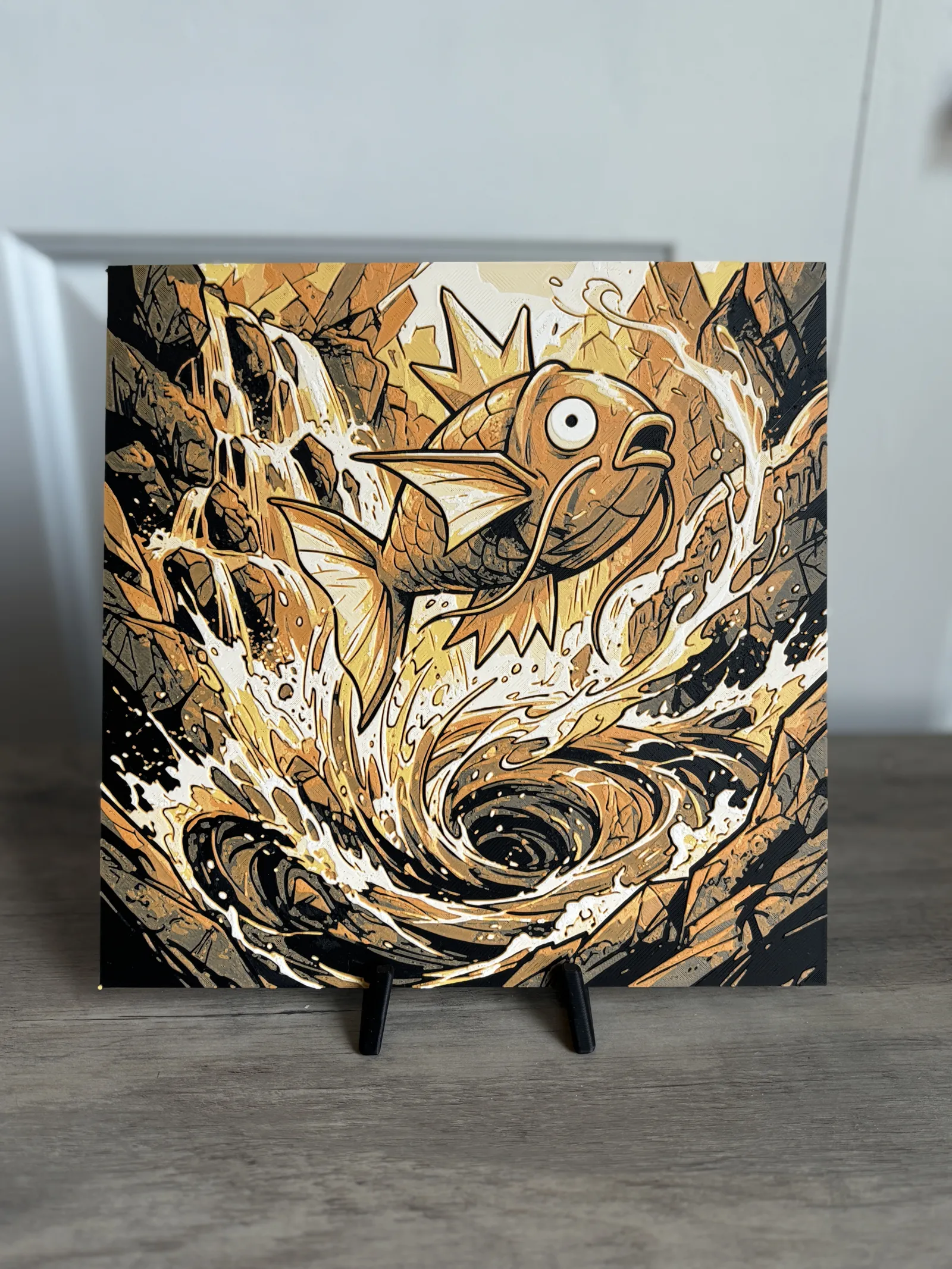 Magikarp’s Madness | 3D Hueforge Pokémon Art