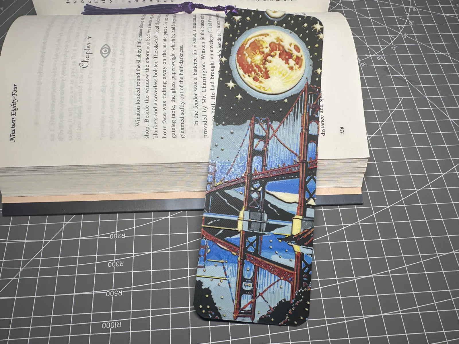 BookMark_GoldenGateBridge_Hueforge