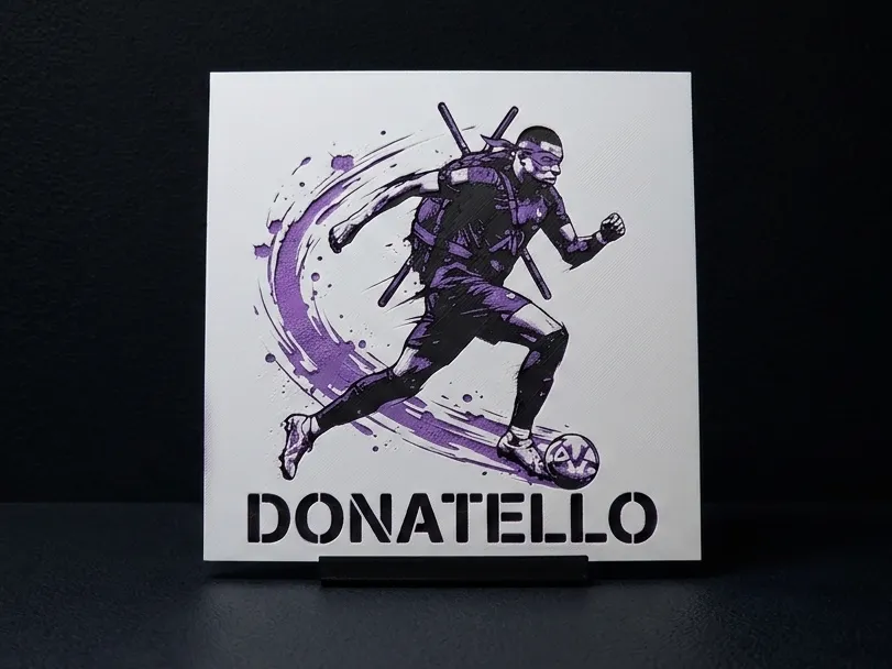 Mbappe 3 Colour - Hueforge Wall art