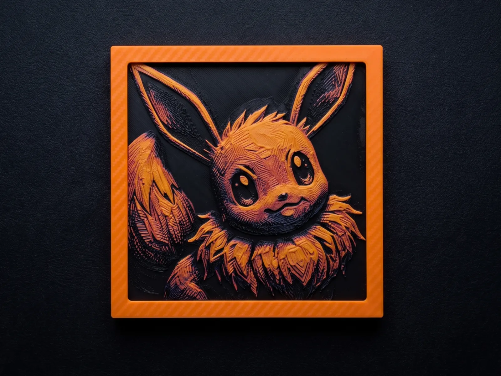 Eevee Close-up - Hueforge Wall Art