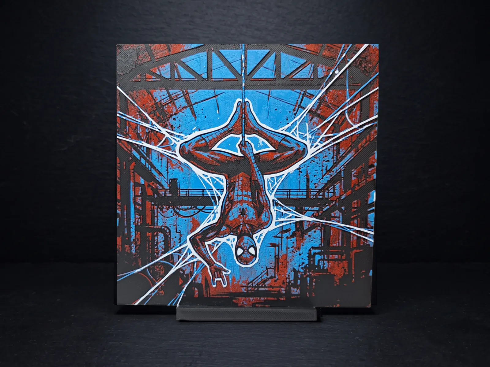Spiderman Web Hang - Hueforge Wall Art