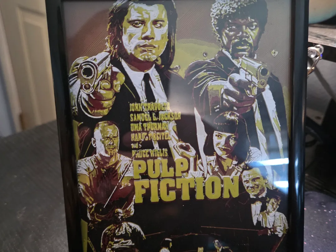 Pulp Fiction 5 x 7 hueforge