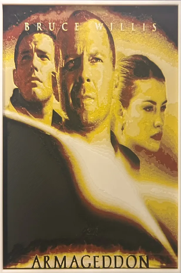 Hueforge Movie Poster -Armageddon-