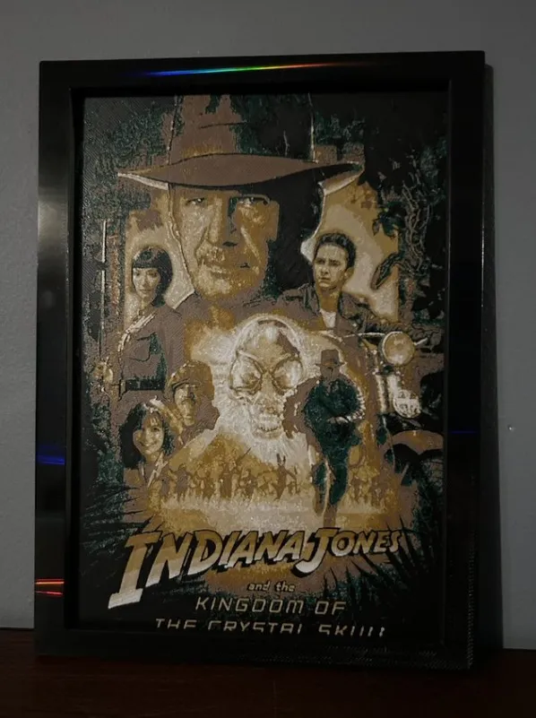 Hueforge Movie Poster - Indiana Jones -