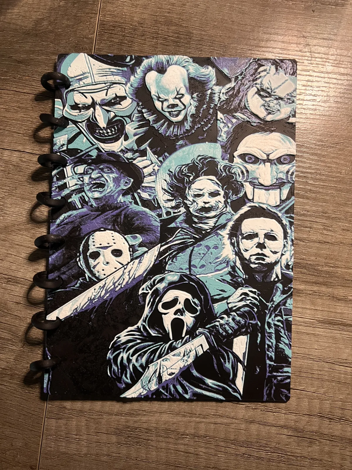 Horror hue forge A5 notebook cover disc bound
