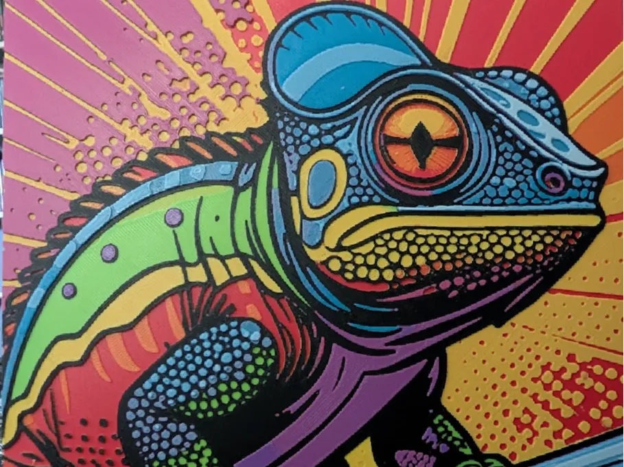 Chameleon Pop Art