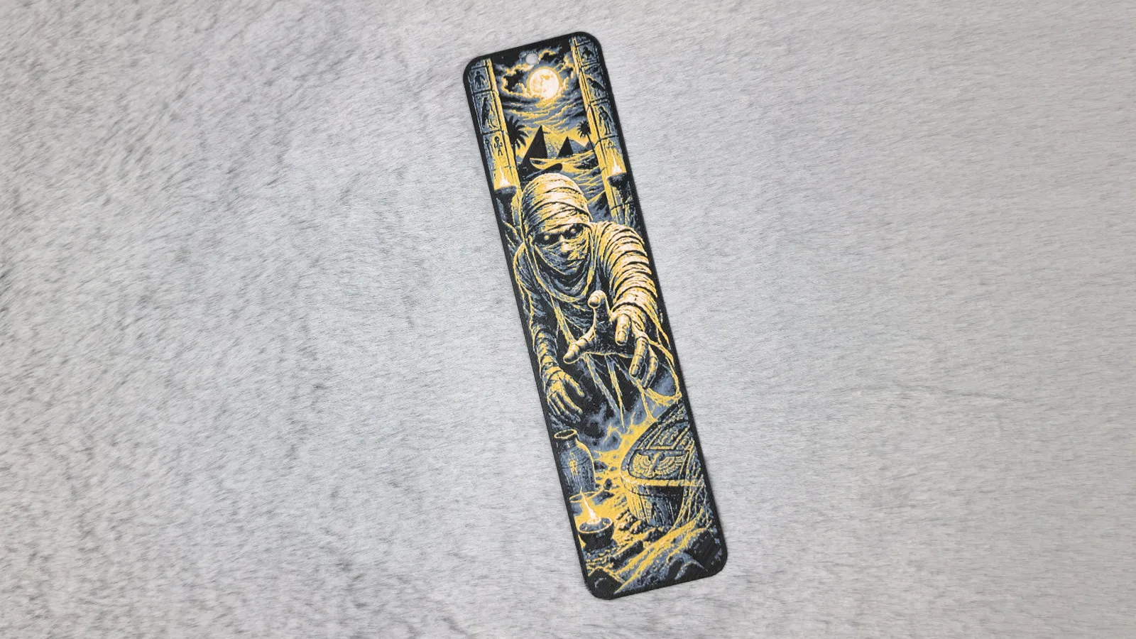 Ancient Egyptian Mummy HueForge Bookmark