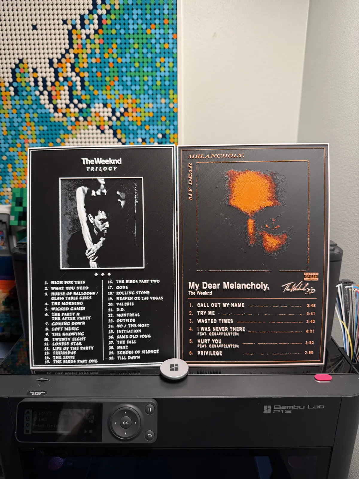 The Weeknd - Trilogy Album HueForge with songs