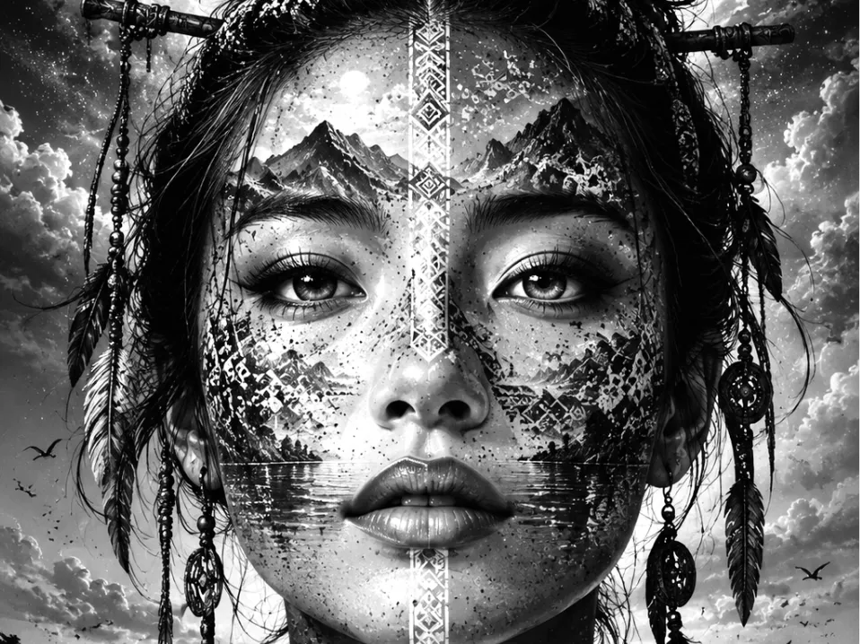 Femme mystique voilier EASY PRINT