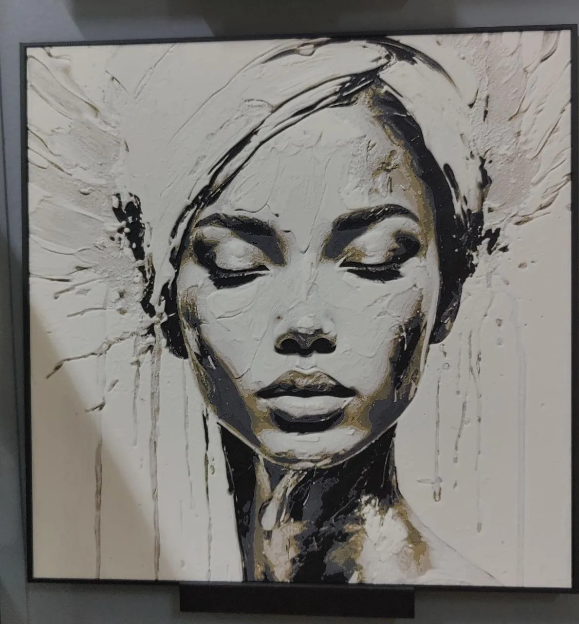 Afro Woman 1 Hueforge wallart