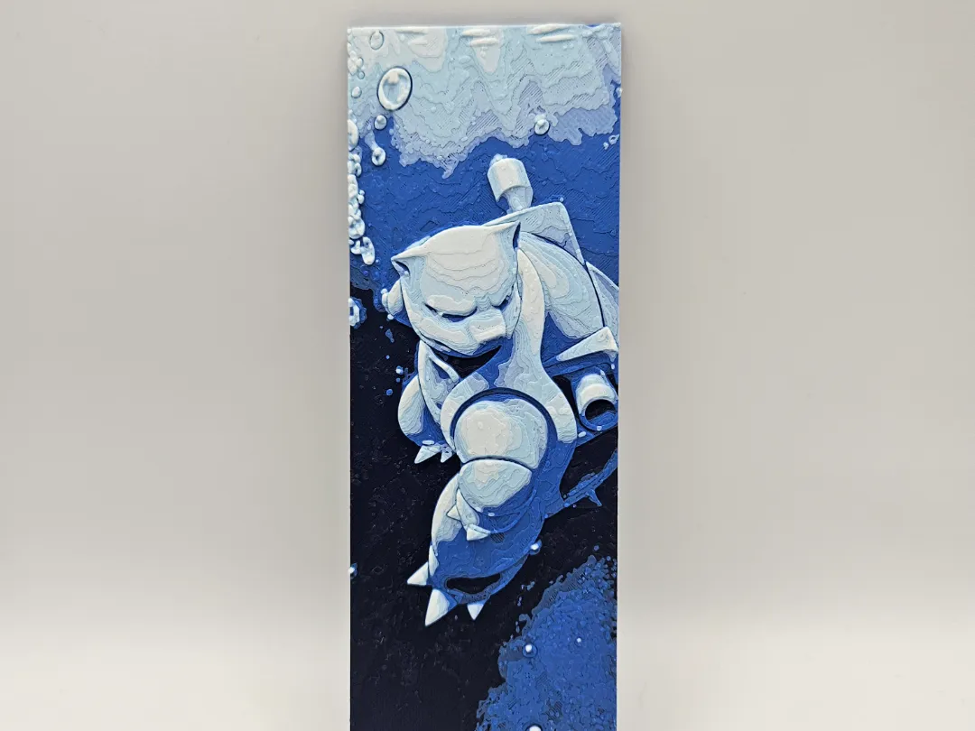 Pokemon hueforge bookmark collection - Blastoise