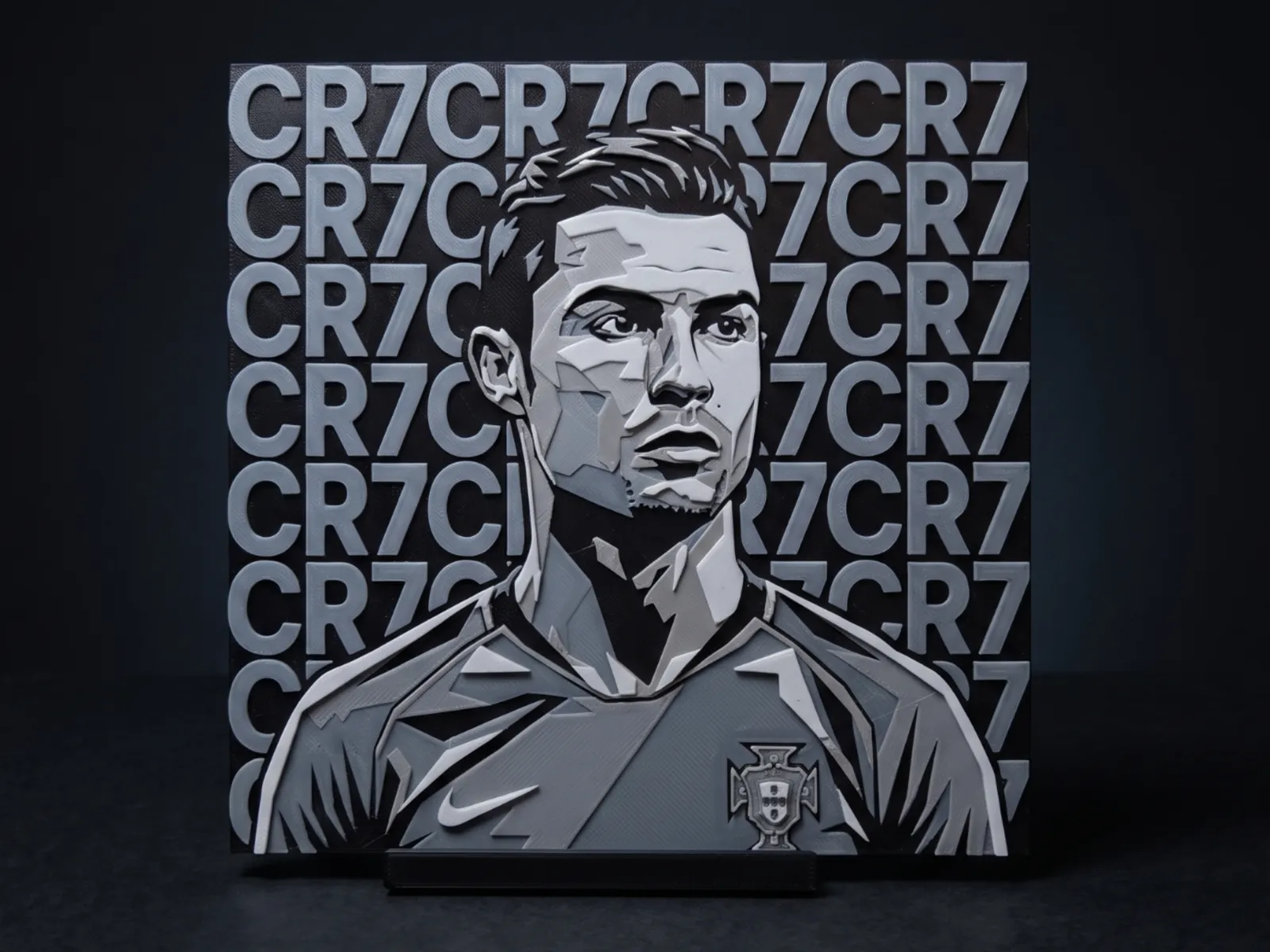 CR7 Ronaldo Portrait - Hueforge