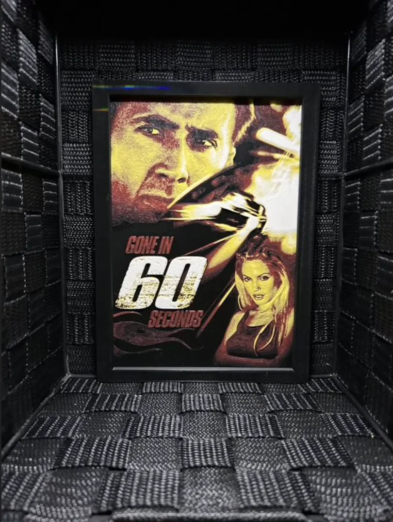 Hueforge Movie Poster - Gone in 60 Secondes -