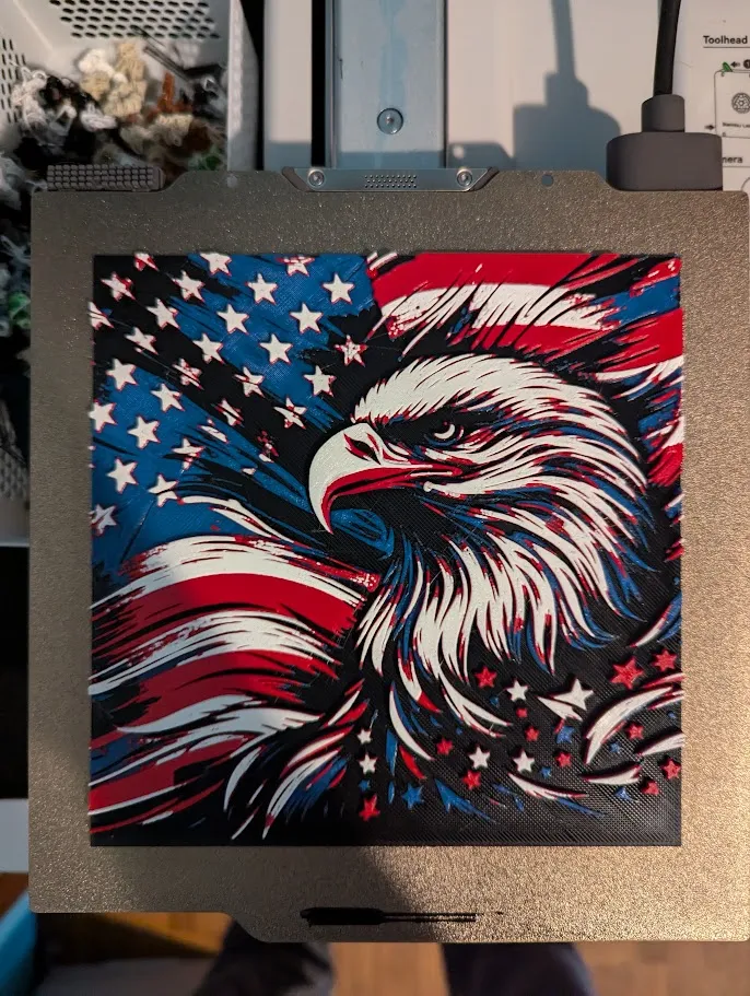 America - Flag - Eagle - Hueforge