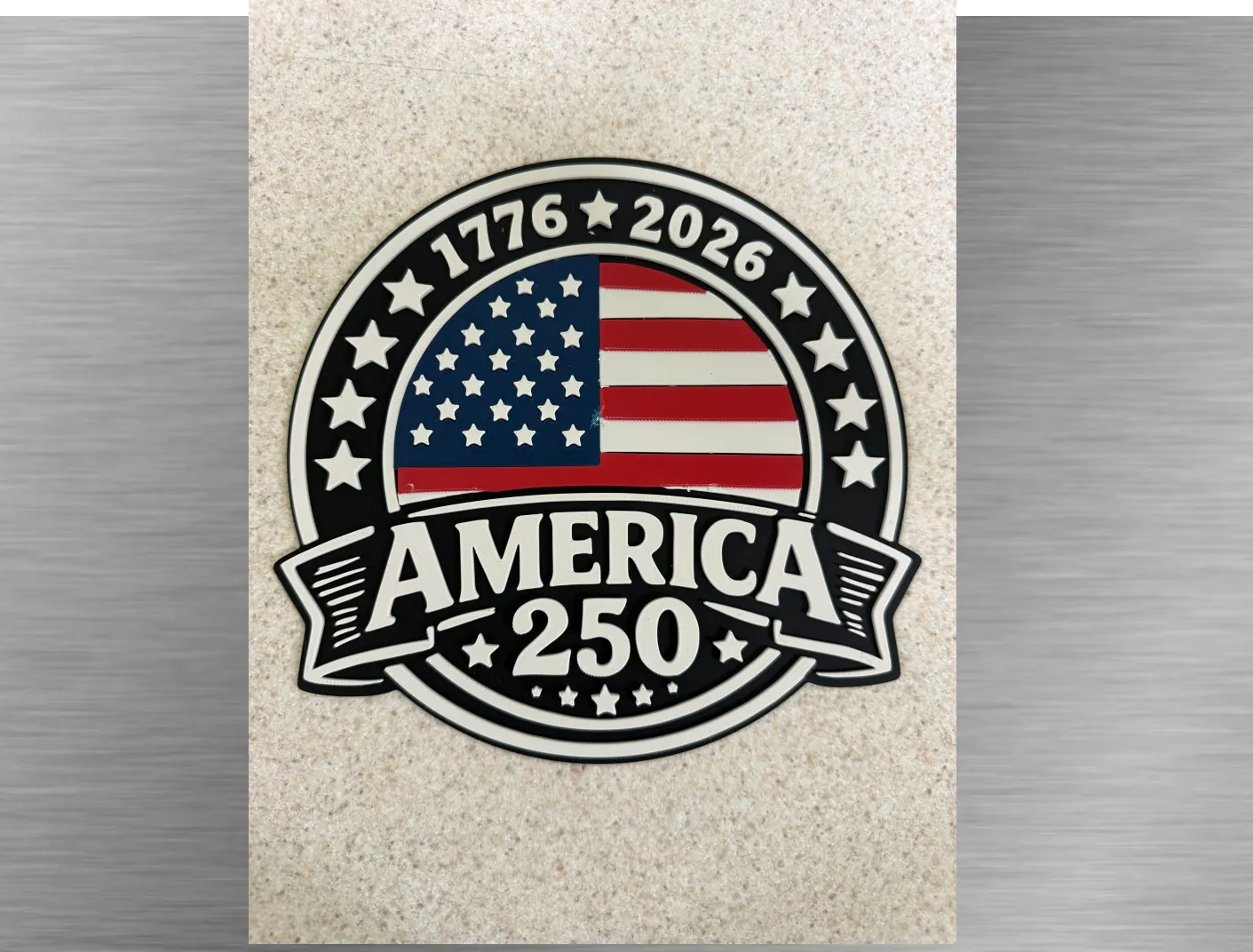 Patriotic Plaque-America 250 -1776 to 2026