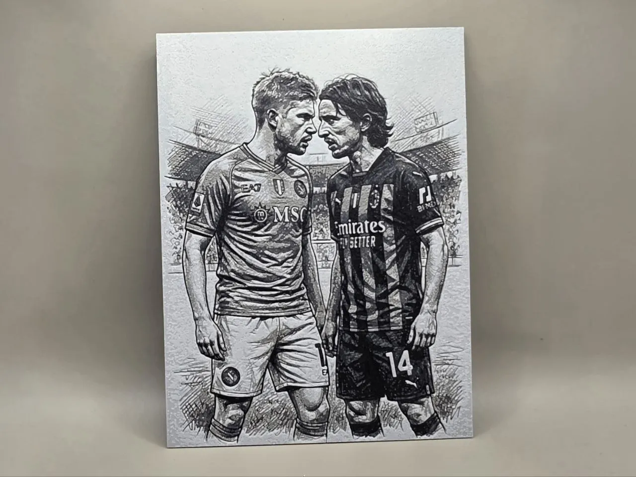Modric VS De Bruyne - Milan VS Napoli - HueForge