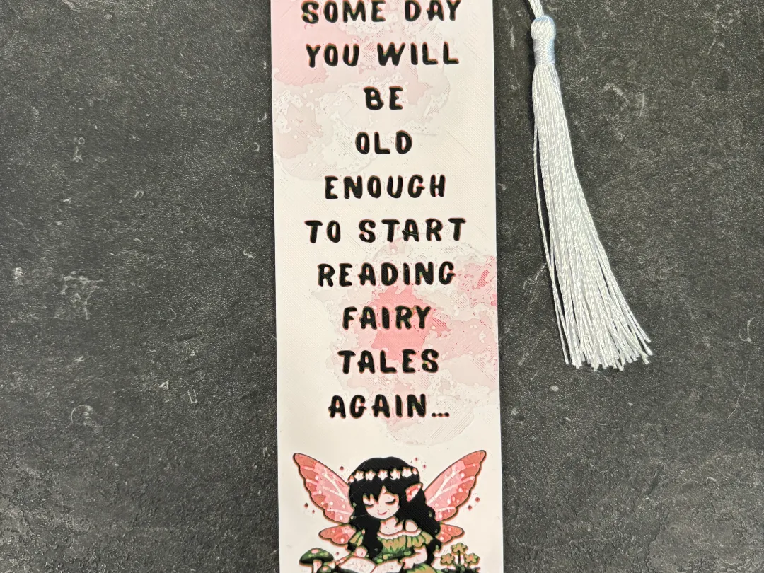 Reading fairytales again bookmark hueforge