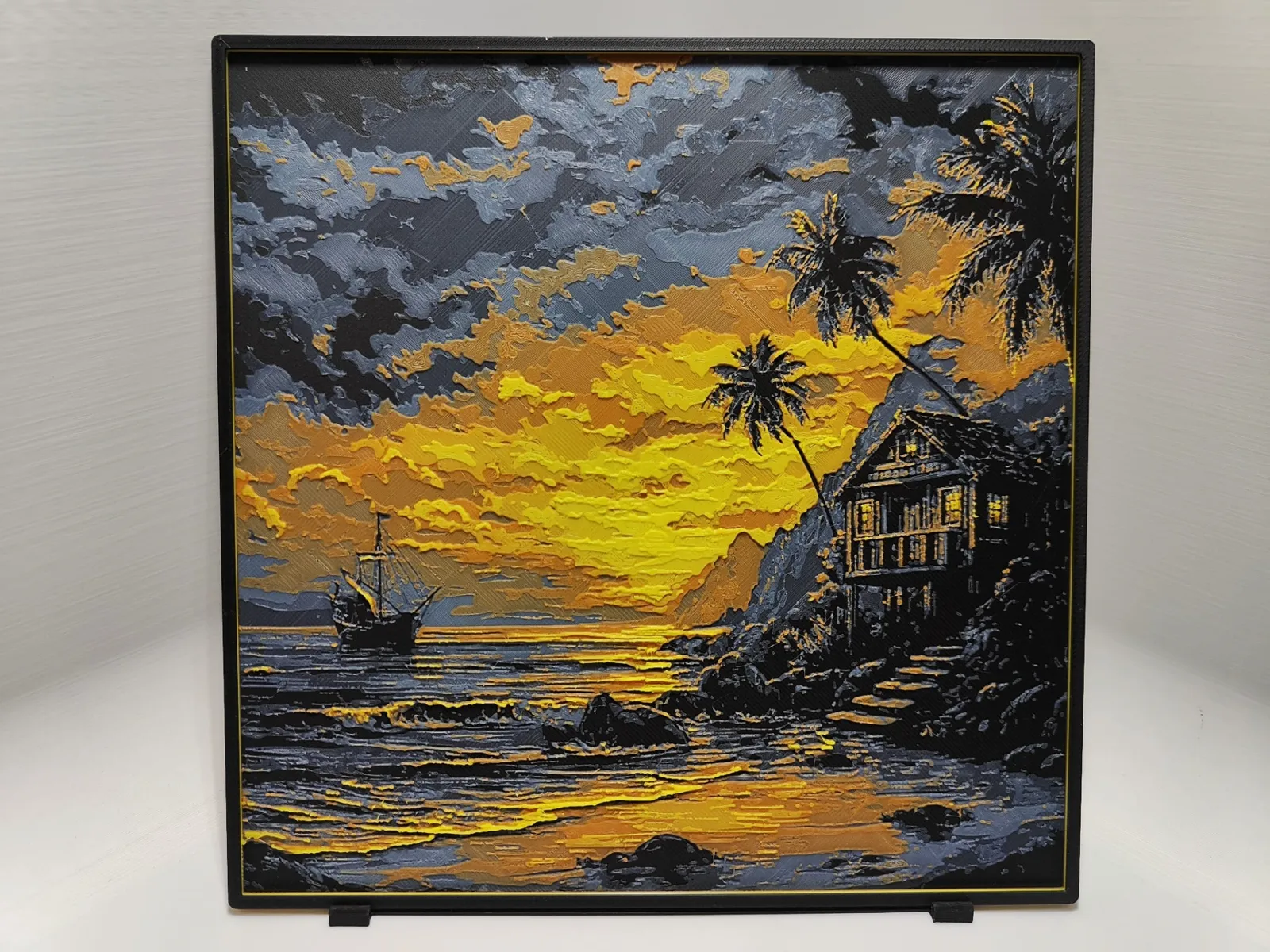 Tropical Island Sunset - Hueforge