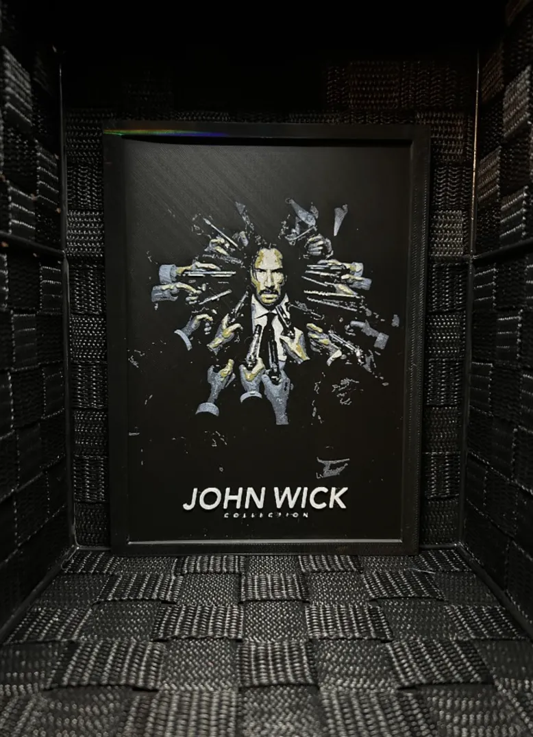 Hueforge Movie Poster - John Wick Collection -