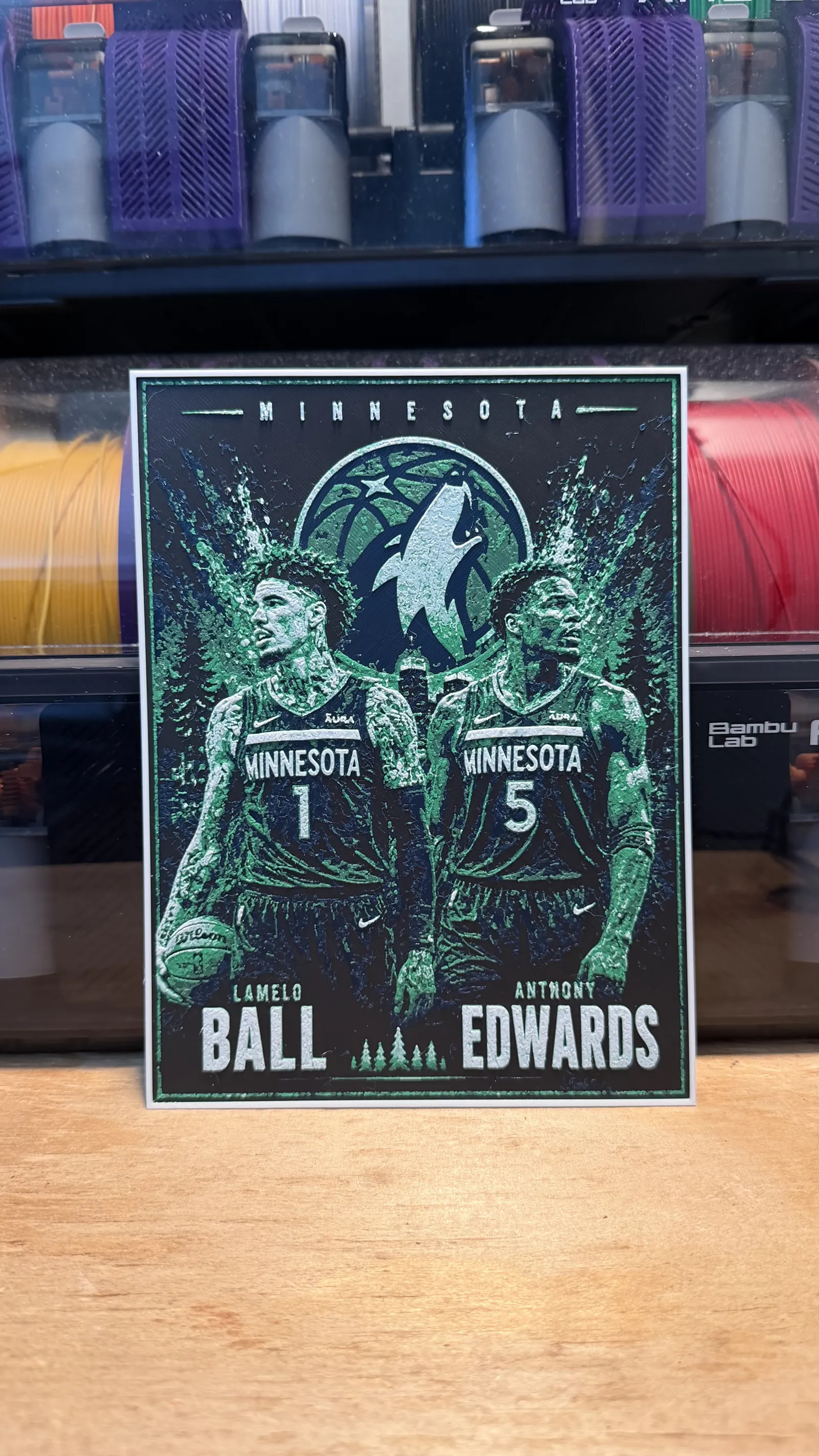 Lamelo Ball and Anthony Edwards Poster HueForge