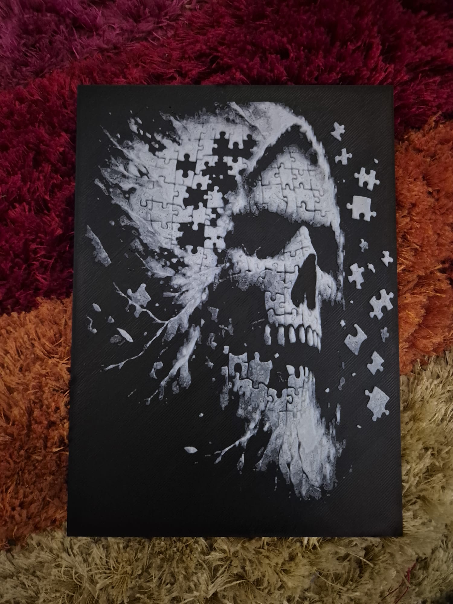 jigsaw skull hueforge