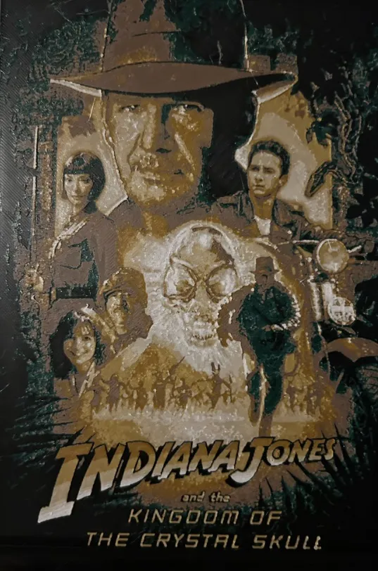 Hueforge Movie Poster - Indiana Jones -