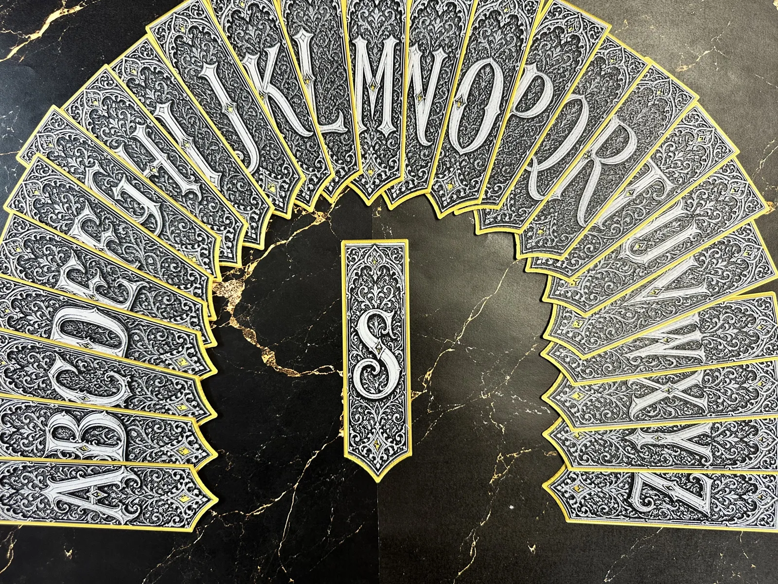 Gothic Letter S Bookmark - HueForge Alphabet