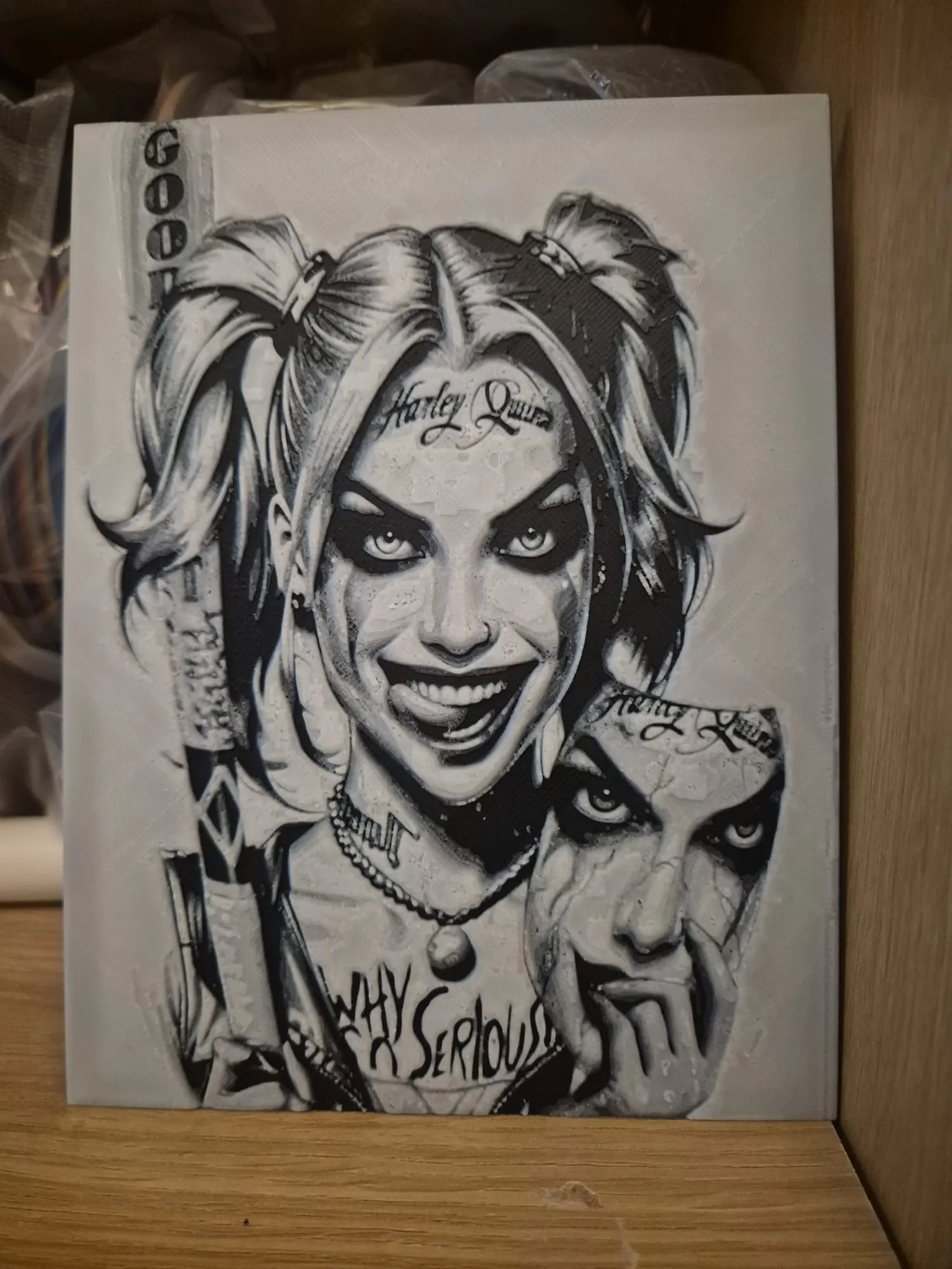 Harley quinn tongue hueforge