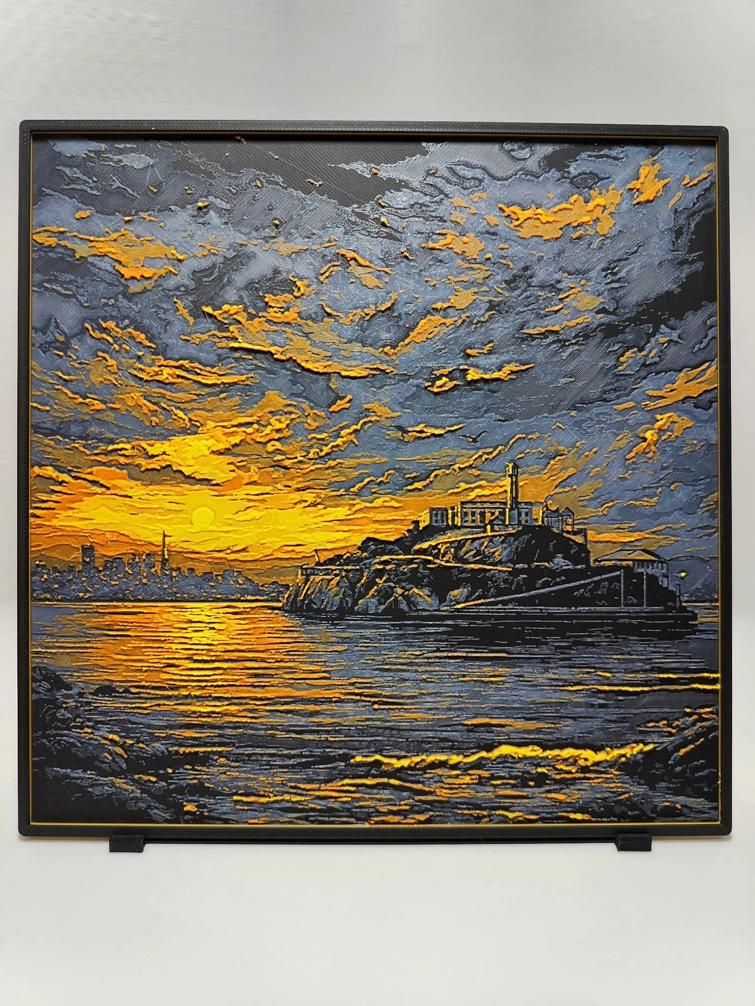 Alcatraz Island Sunset - Hueforge