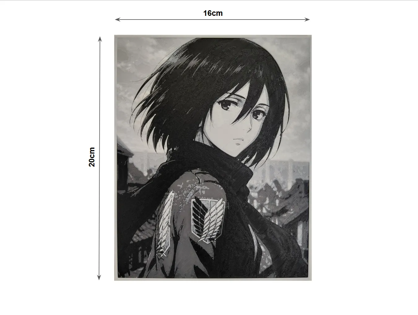 Mikasa Ackerman Poster ( Attack On Titan) hueforge
